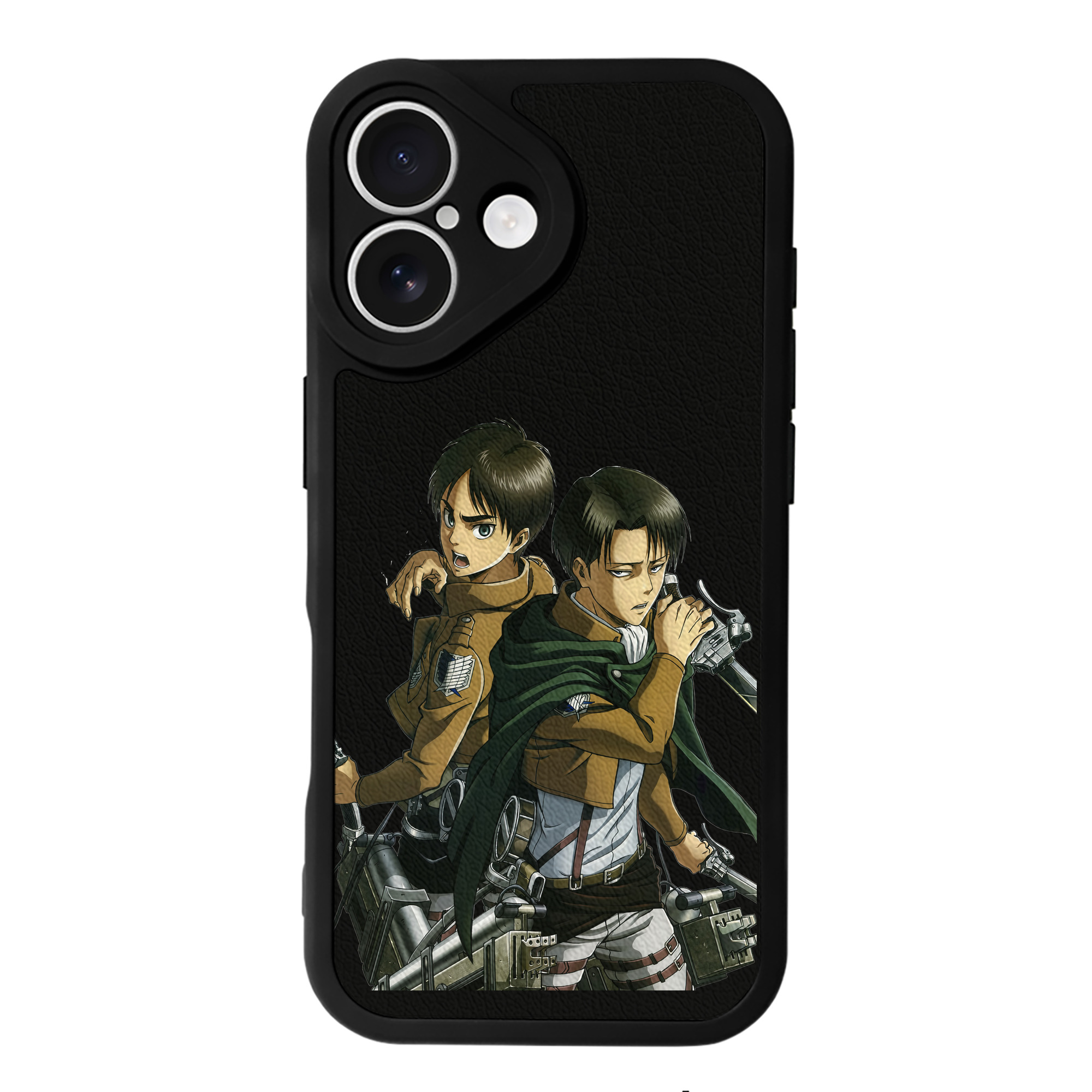 （画像用） 進撃の巨人 リヴァイ·アッカーマン Attack on Titan Levi Ackerman 【iPhone 16シリーズ対応】シリコンスマホケース（レザー調） 材質：シリコン